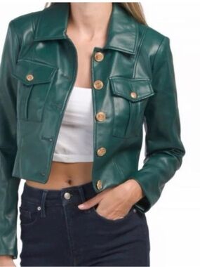 Like New!  Seven for All Mankind Faux Leather Jacket - Large